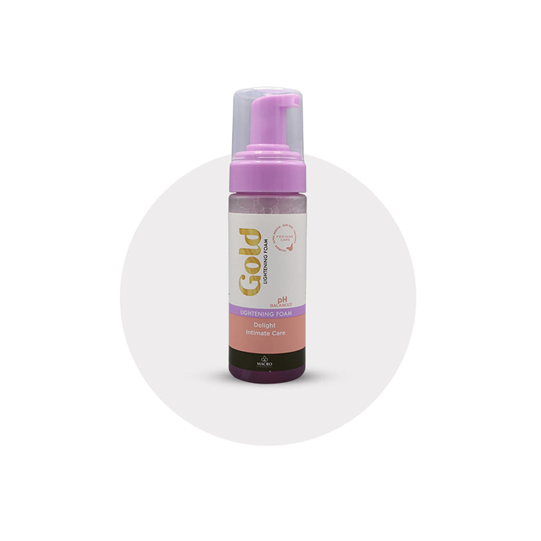 Macro gold lightening foam delight intimate care 150 ml