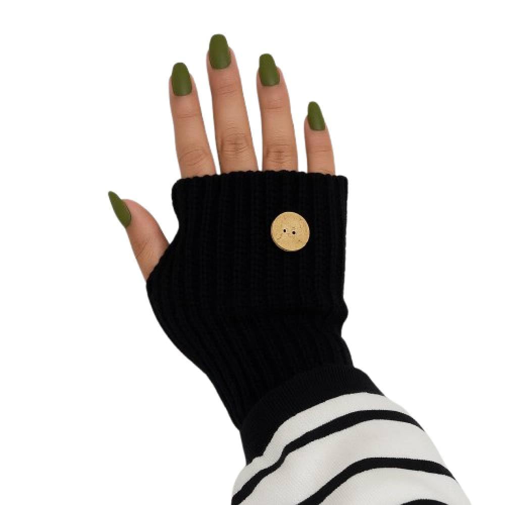 Winter Gloves for Girls and Women Half Finger Soft Wool High Quality Material