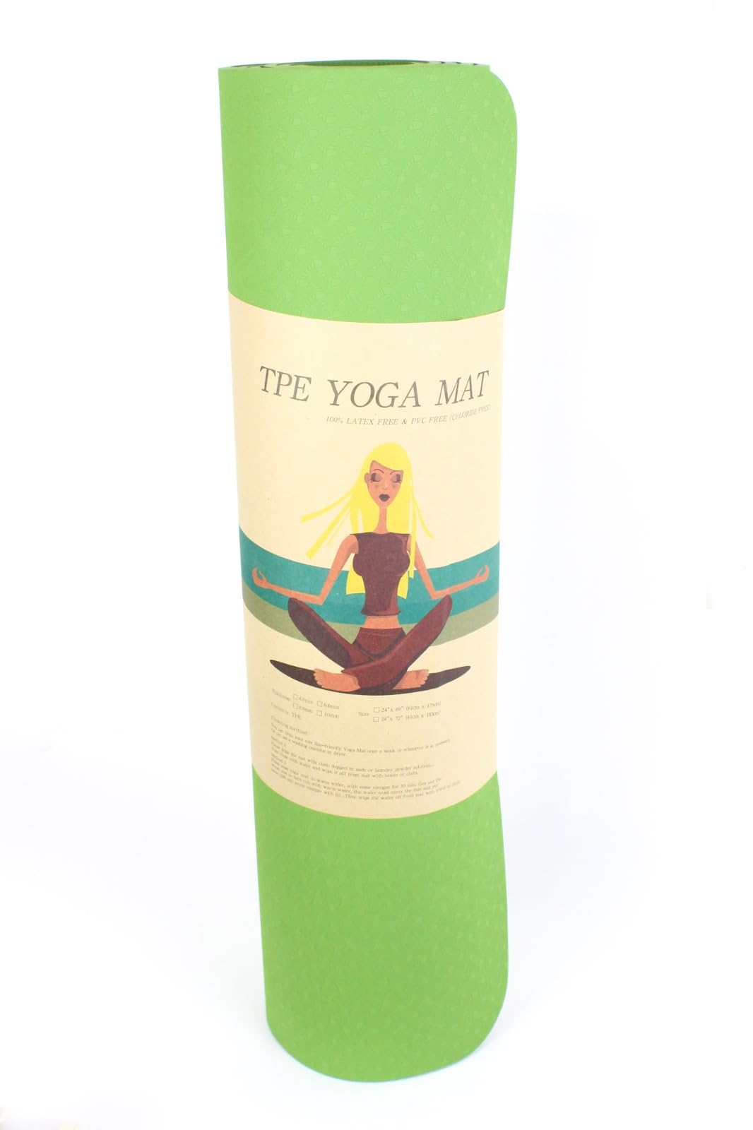 Generic Yoga Mat for Yoga Training - Green