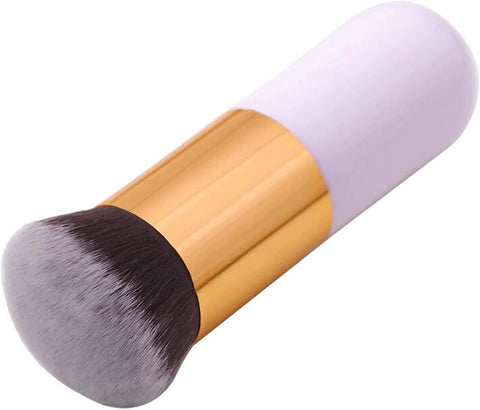 Kabuki Flat Foundation & Powder Blending Brush, Soft & Dense Bristles with Even Coverage, Comfortable Short Handle, Portable Compact Size for Travel & Bag, Multicolor