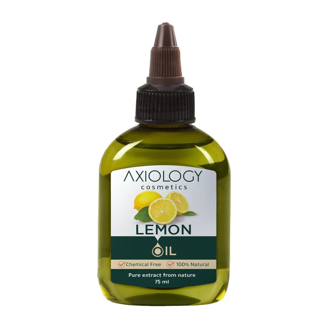 Axiology Lemon Oil, 100% Natural Pure Lemon Extract, Chemical-Free, 75 ml