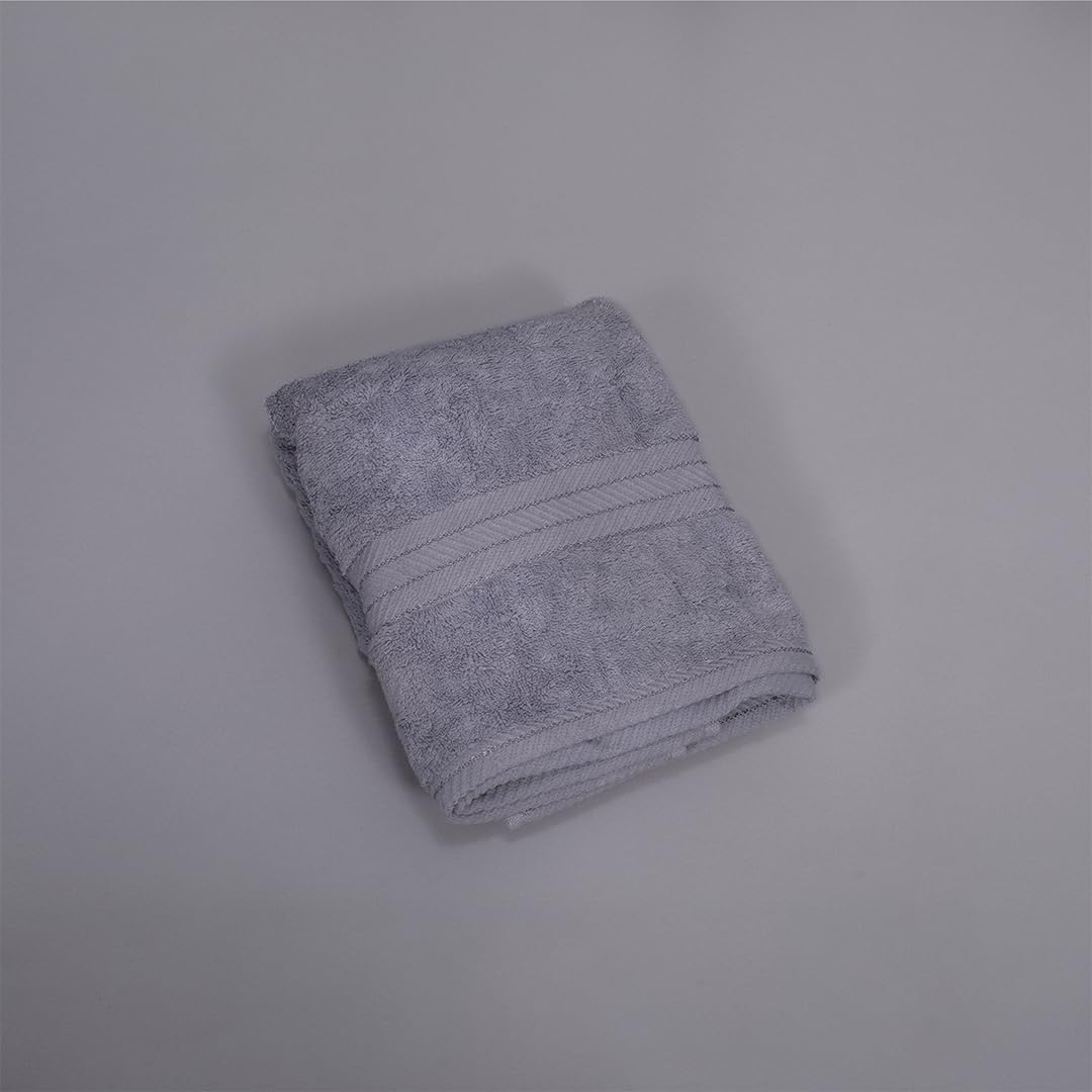 Bed N Home, Cotton Hand Towel, 50 cm Width x 100 cm Length, Gray