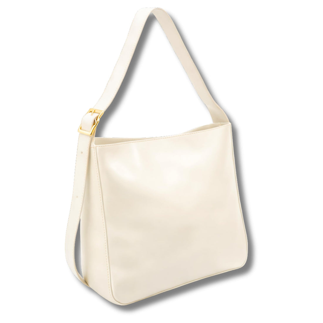 AYSLE 1654 Women’s Soft Leather Shoulder & Crossbody Bag | Adjustable Wide Strap Handbag | Elegant Gold Hardware | 32×32×14 cm | 12 Colors