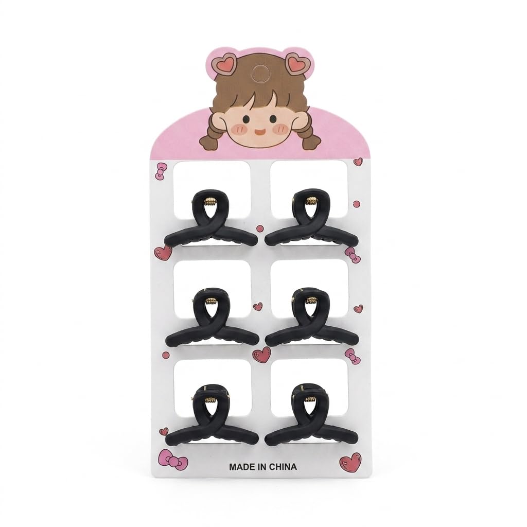 Catch Up Hair Claw Clips Set for Women & Girls – 6 Pieces Stylish Hair Clips, Strong Hold Non-Slip Design, Lightweight Durable Hair Accessories for Daily Styling & Casual Wear