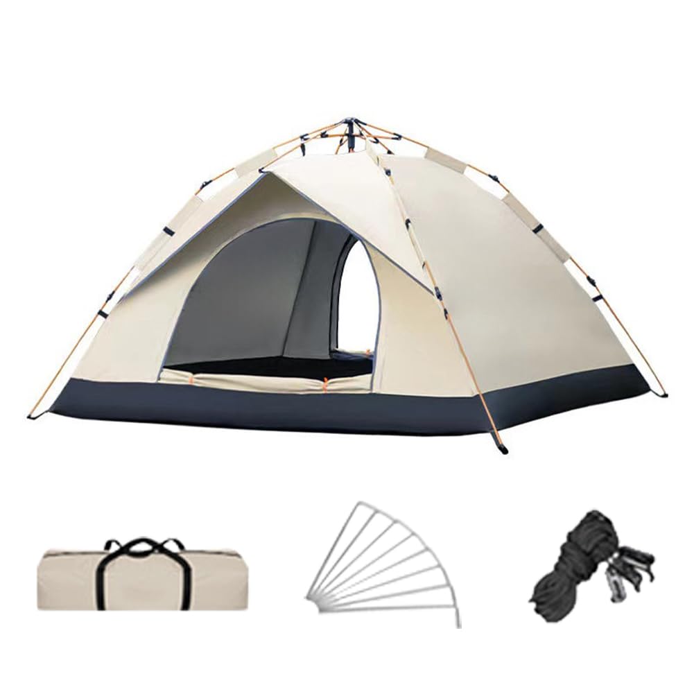 camping tent 3-4 person waterproof，Family Pop up Tent，beach tent，hiking tents for backpacking，camping tent uv protection，Waterproof Tents，2 Doors-Instant Family Tents，210D Oxford cloth
