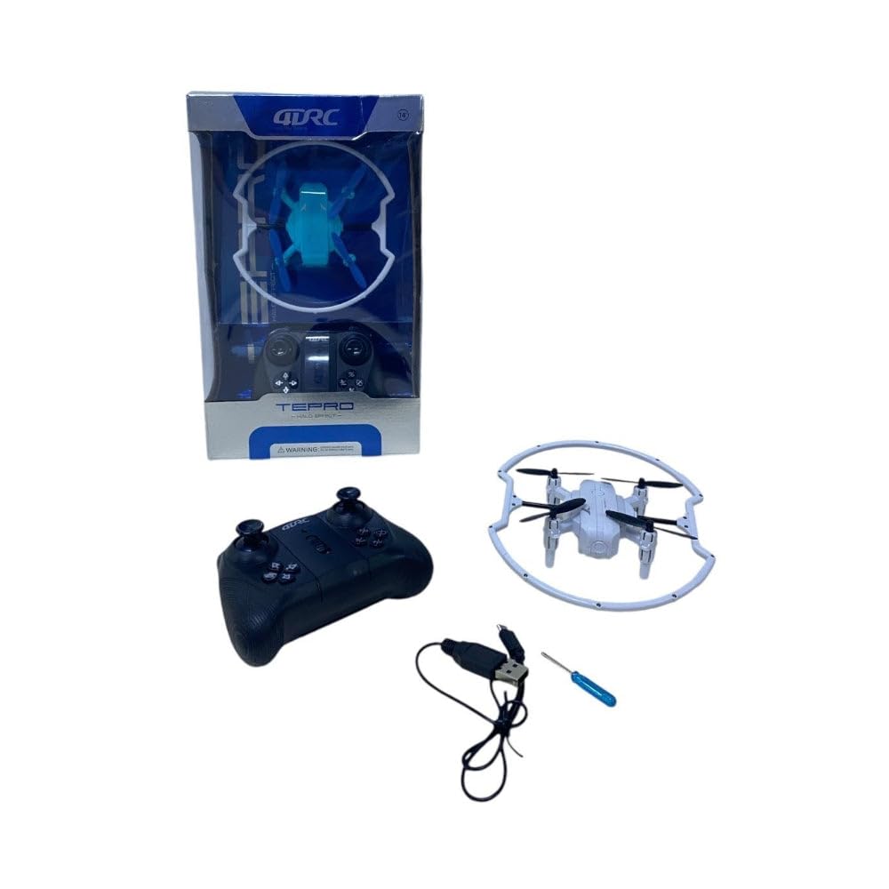 Drone with Remote Control, Halo Effect, Charging Cable, Foldable Mini Helicopter