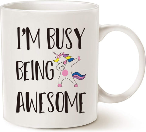 ELLA - Printed Mugs - Sarcastic - Busy Being Awsome! - 325ml