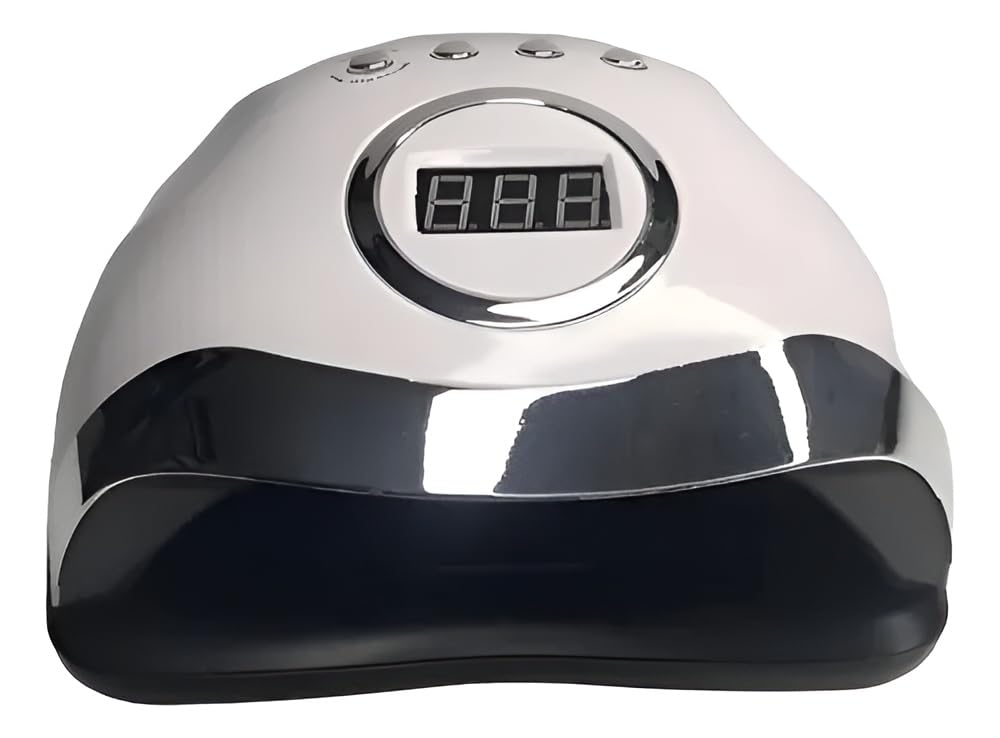 UV LED Nail Lamp Up to 300W Fast Drying Nail Dryer with Auto Sensor, LCD Display, 10s/30s/60s/99s Timer Settings, Dual Light 365+405nm Gel Polish Curing Lamp for Home and Salon Use