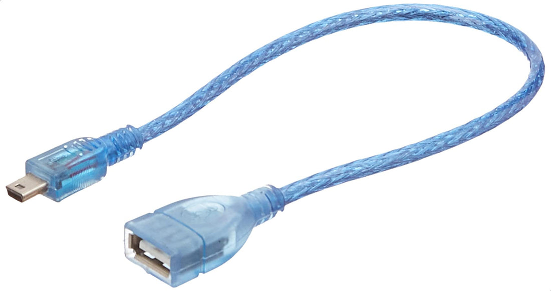 AC USB Mini 5pin male to USB 2.0 Female OTG Host Cable