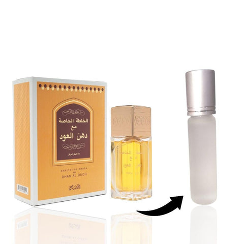 زيت الخلطة الخاصة مع دهن العود – رول أون 12 مل، زيت عطري مركز اودو برفان للجنسين، خالٍ من الكحول – عطر شرقي فاخر طويل الأمد من لا-بيرفيوم نيتش