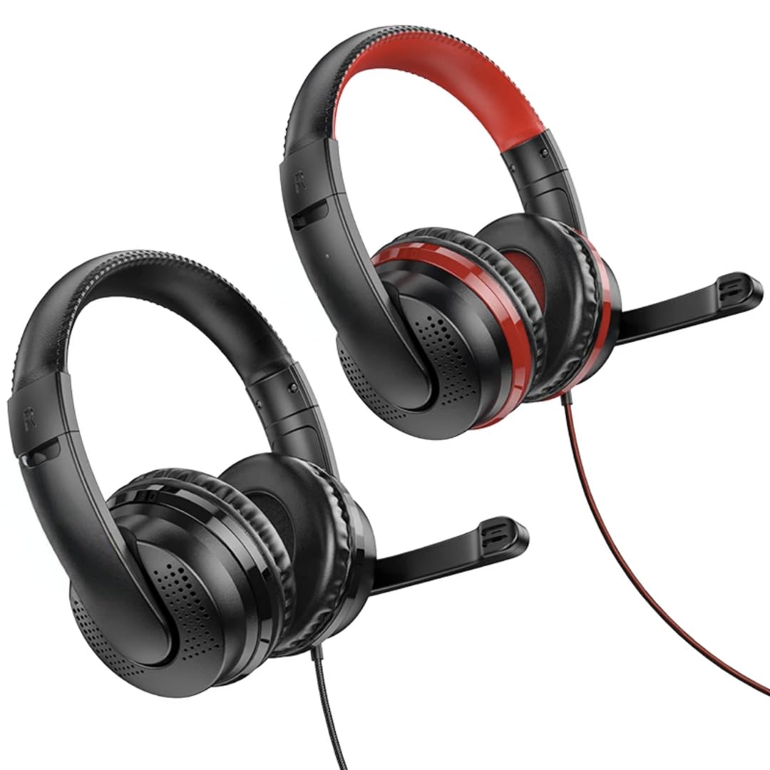 Gaming X8 Professional RGB LED Wired Headset with High-Definition Mic, Powerful Surround Sound, Padded Ear Cushions, In-Line Volume Control – for PC & PlayStation Gaming