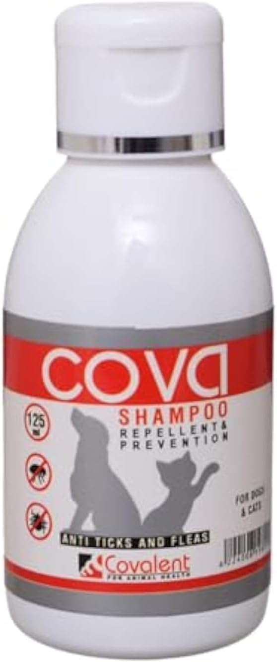 Covalent Cova Anti Ticks And Fleas Shampoo For Dogs And Cats,125Ml