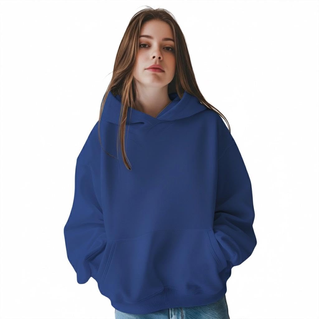 Women’s Oversized Boxy Hoodie – Premium Heavyweight Cotton, Streetwear Fit, Soft & Cozy, Everyday Essential