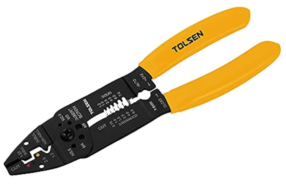 Tolsen D8-1 Wire Stripper - Plastic Handle, Standard Grip