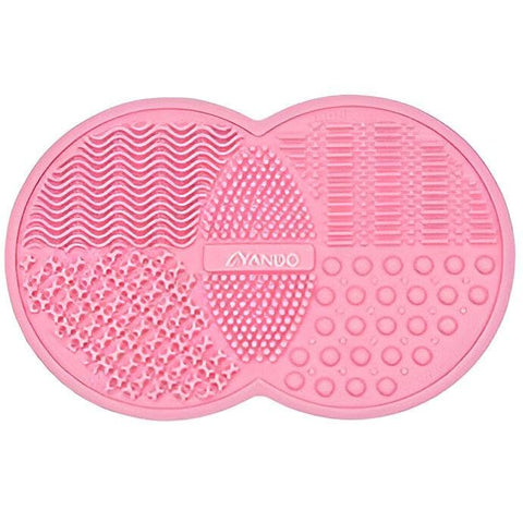 Silicone Brush Mat - Portable Makeup Brush Cleaning Tool with Non-Slip Base and Multiple Color Options for Easy and Effective Cosmetic Brush Hygiene (piece-1)