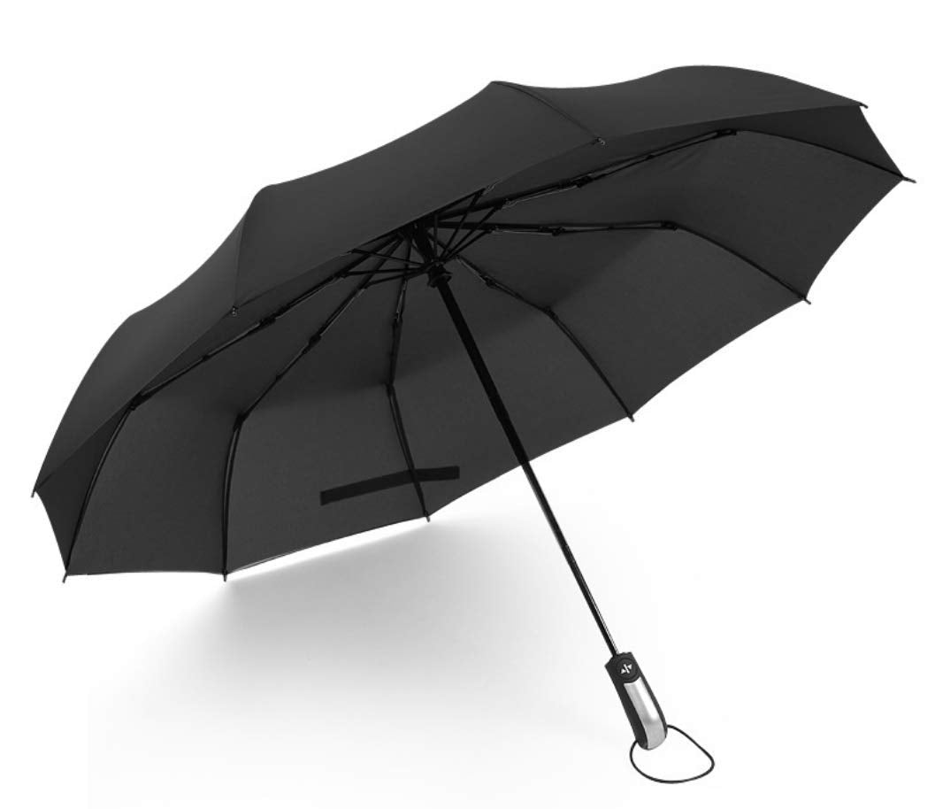 Fully Automatic Umbrella 3 Fold Auto Open / Close Travel Umbrella Windproof Rainproof For Easy Carrying