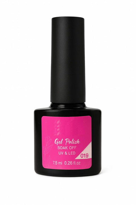 Hot Pink Gel Nail Polish 7.5ml – Bright Summer Pink Shade – Smooth Coverage, Glossy Finish, Soak Off UV/LED Gel for Nail Art, Spring & Summer Manicures, Salon & Home DIY Use