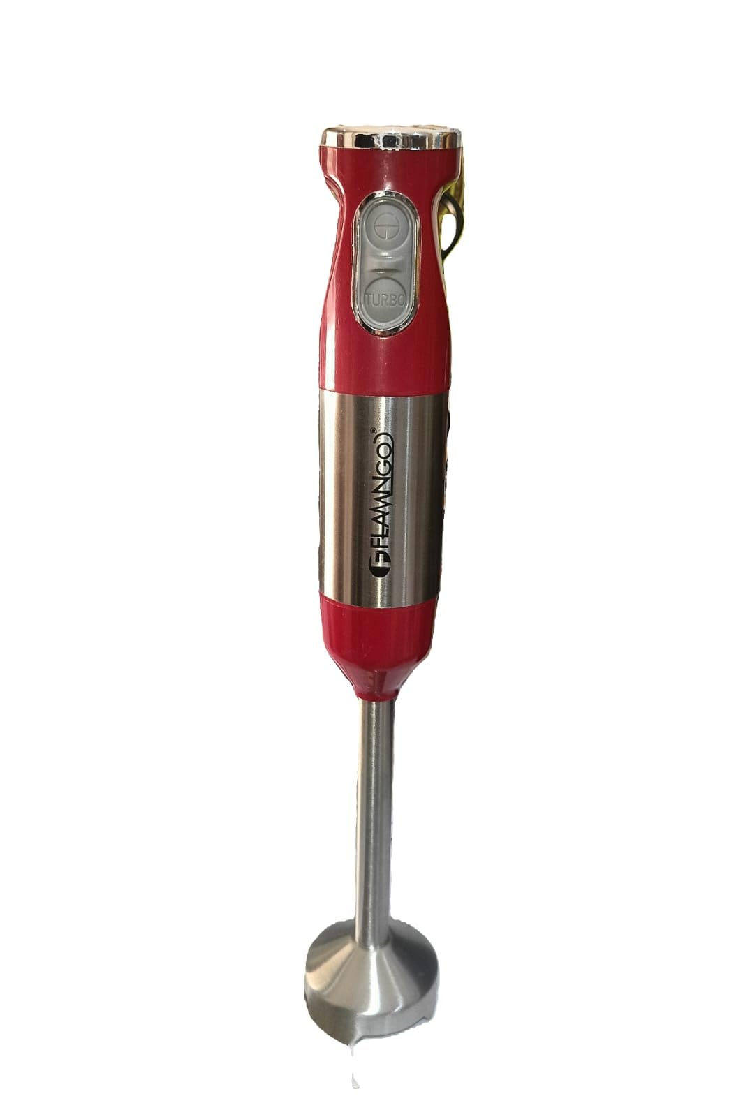 Flamingo Hand Blender 2x1 600W Powerful Hand Blender Perfect for Preparing Many Foods and Drinks Quickly (Red)
