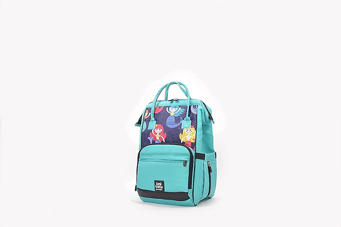 Uni Baby Diaper bag Aqua Green wooded