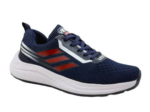 703326-7033260306- Vinitto Men’s Sports Sneakers with EVA Sole – Comfortable Athletic Running Shoes - Navy, 46 EU