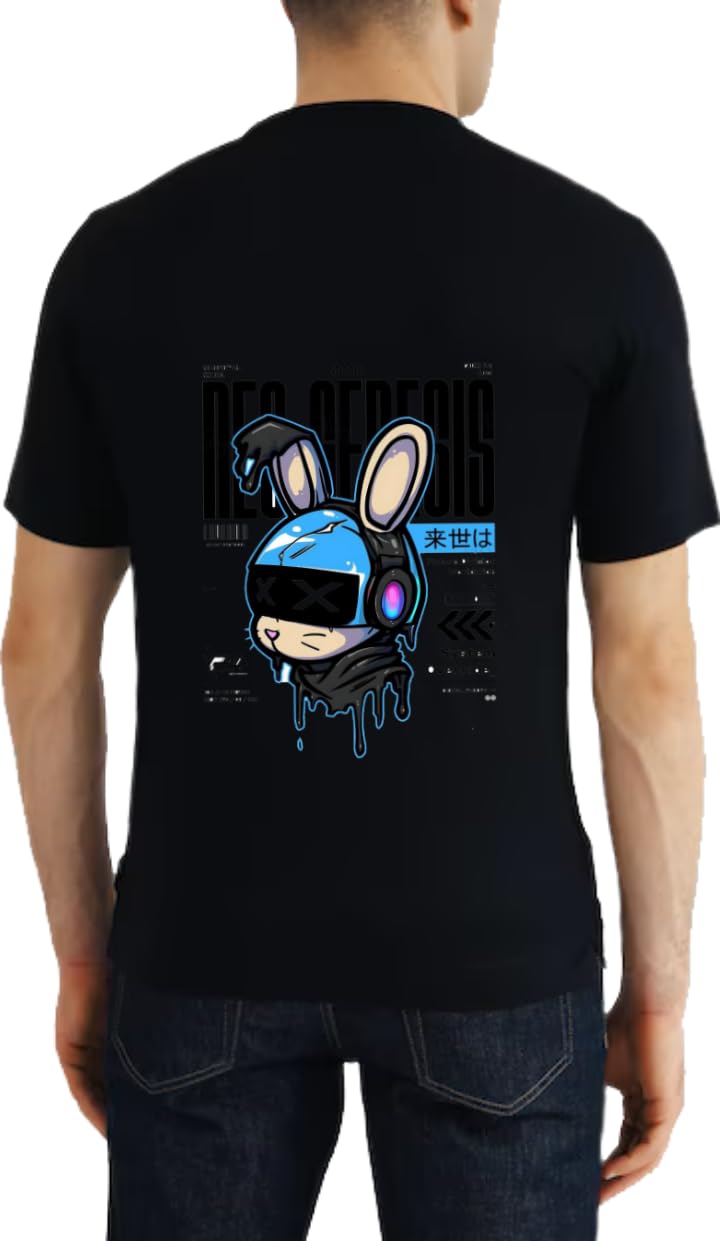 NEO GENESIS T-shirt Back Black
