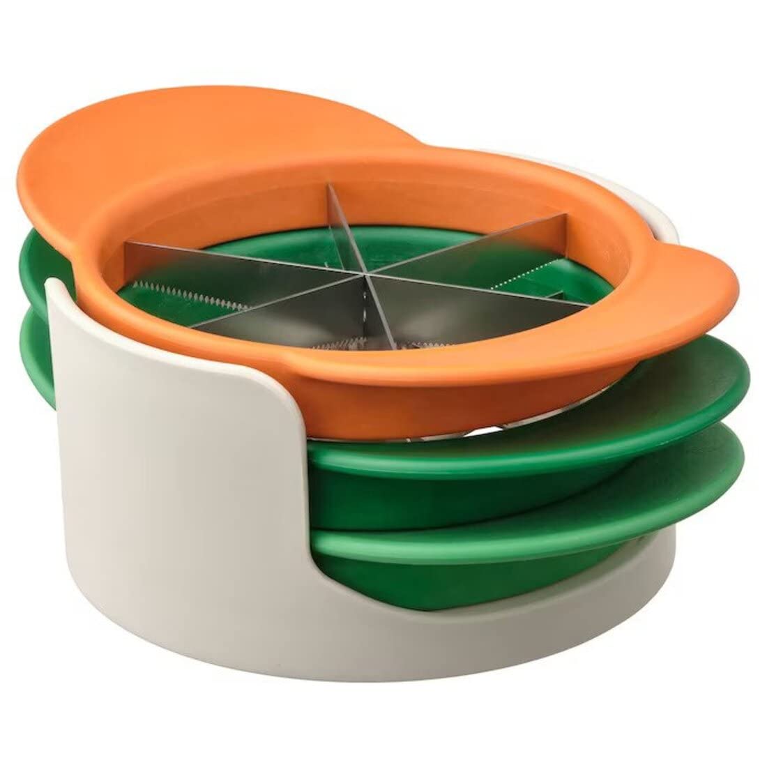 Digital Shoppy UPPFYLLD Fruit cutter, set of 4, mixed colours.