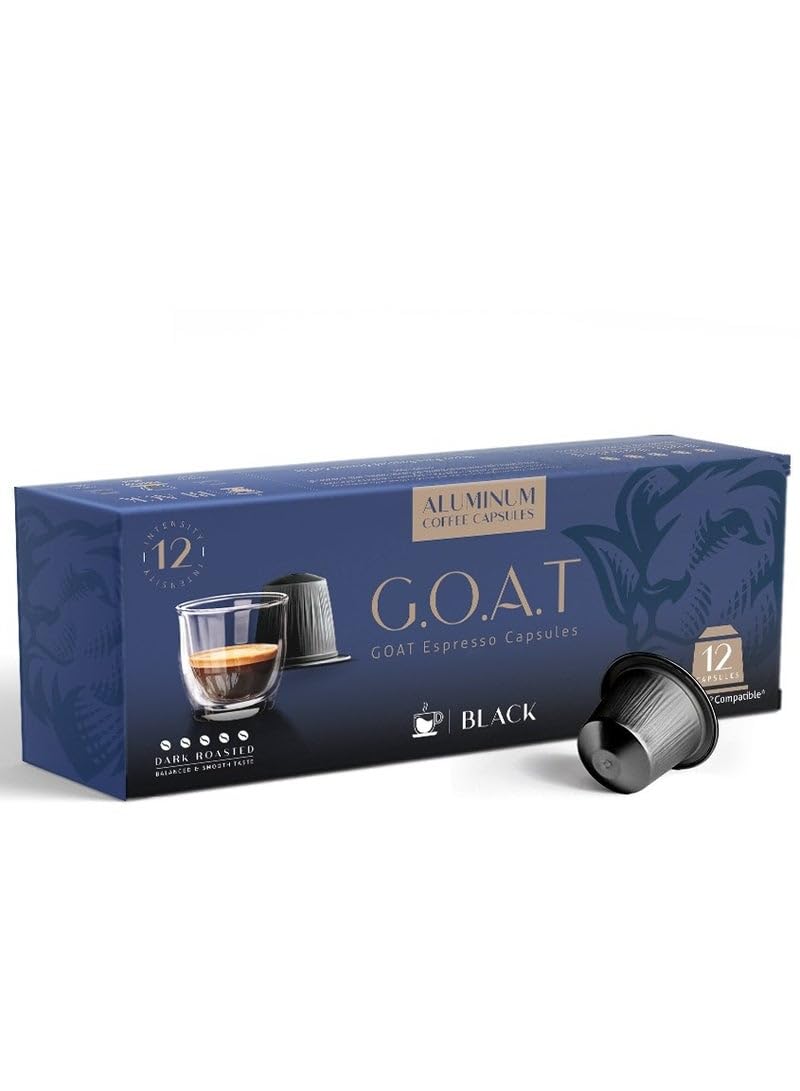 G.O.A.T Black Espresso Capsules - 12 Capsule