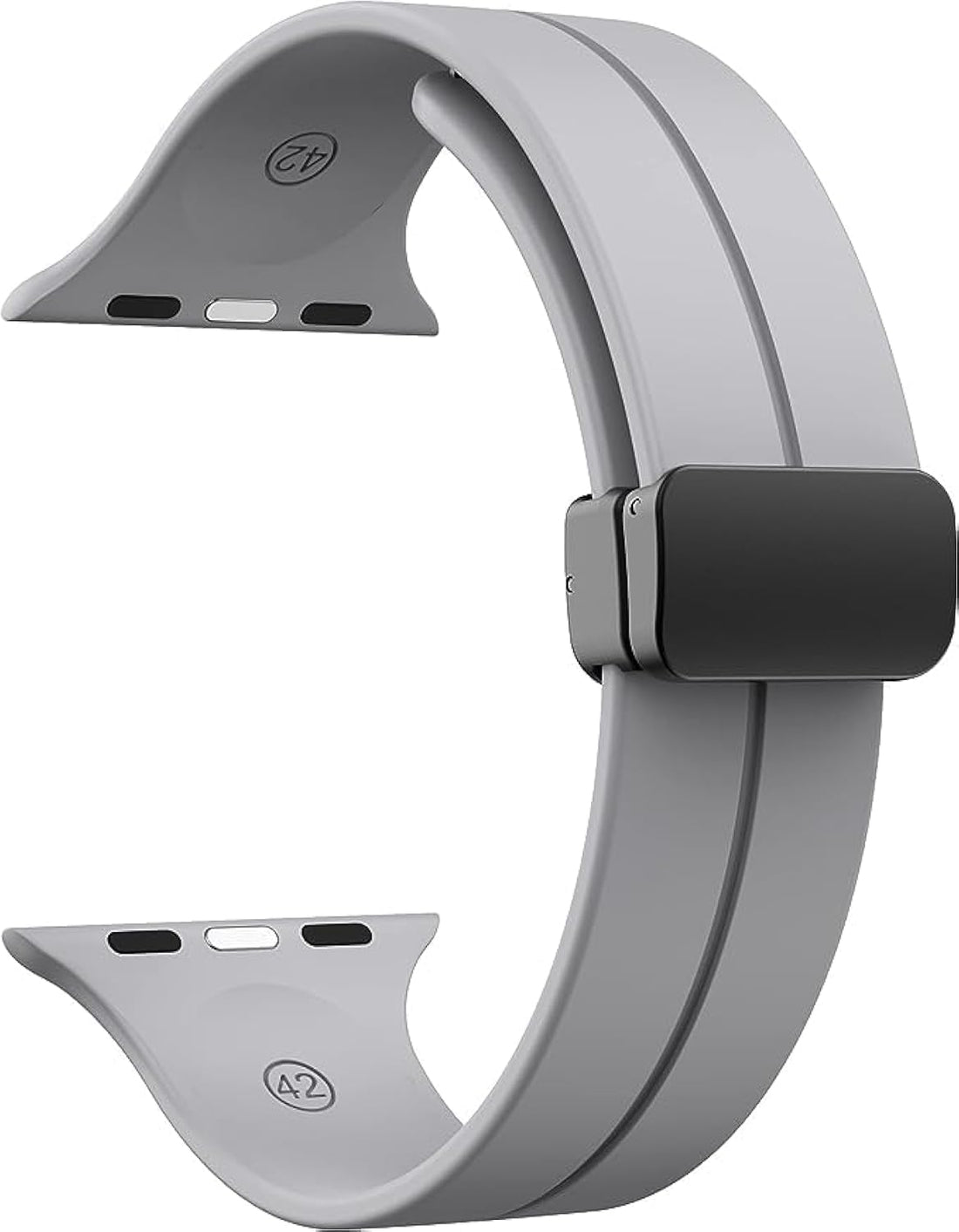 Magnetic Band for Apple Watch Ultra 49mm 45mm 44mm 42mm, Soft Silicone Sport Strap Men Women Compatible with iWatch Series 8/7/6/5/4/3/2/1