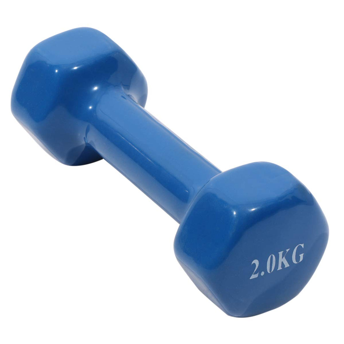 Vinyl Coated Dumbbell (2kg, AL121, Blue)