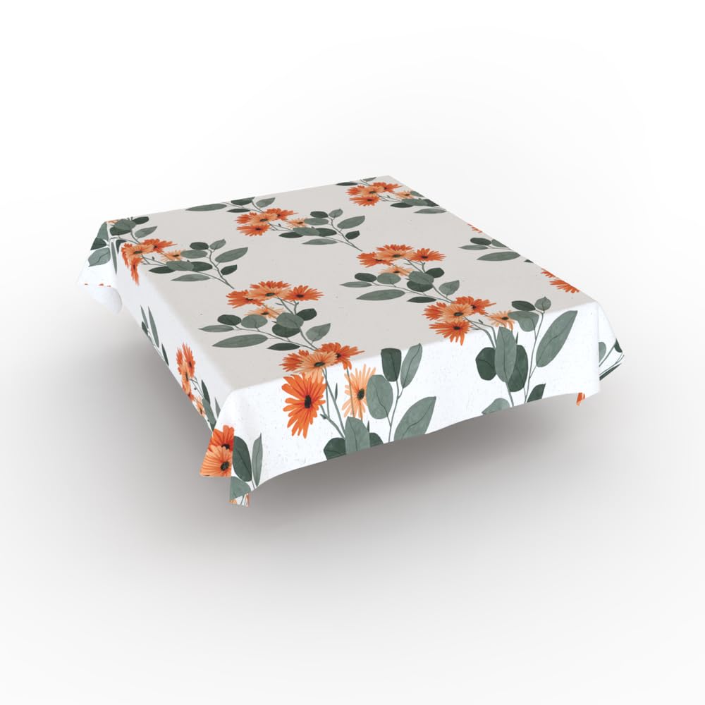 ART MOOD HOME Lumina Tablecloth - Elegant And Durable Polyester Table Cover, Machine Washable for Dining, Kitchen, and Events - 140L x 140W CM - Water-Proof