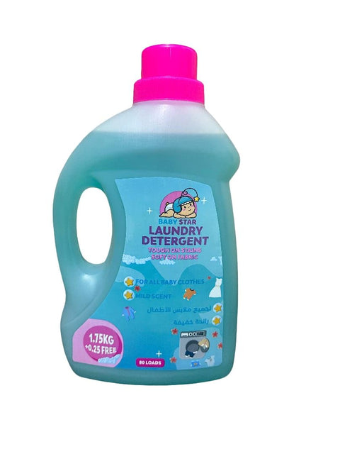 BabyStar Baby Laundry Detergent 2KG – Gentle Wash for Baby Clothes | For All Fabric Types | Liquid Detergent for Daily Use