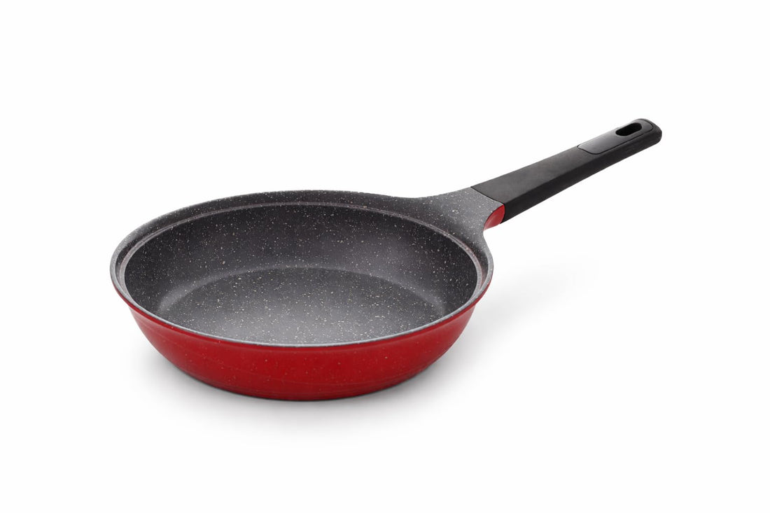 Glory Granite Lux Non-Stick Frying Pan, 24 cm Size, Red
