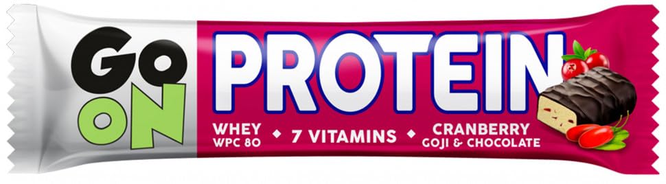 Sante Go On Cranberry Protein Bar, High Protein Snack, 50g