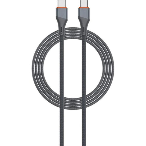 LDNIO Cable 65W Super Fast Charging USB-C TO USB-C 480Mbps Date Transfer Compatible with IPhone 15/iphone 16/s22ultra/s23 ultra/s24 ultra/s25 ultra Compatible with Laptop 2 Meter (Grey., 2 Meter)