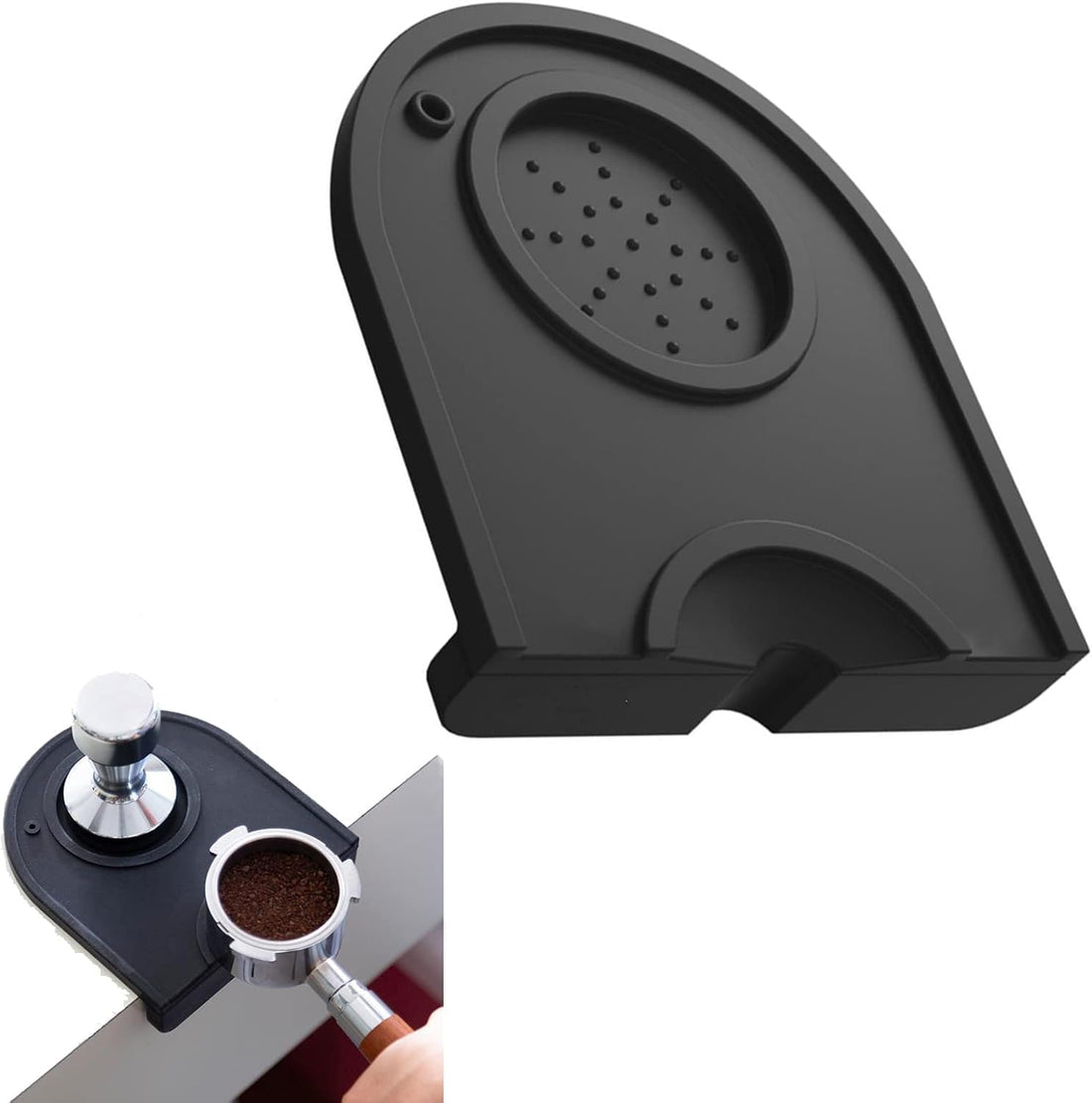 Espresso Coffee Tamper Holder Base Silicone Non-Slip Food Safe Espresso Tamper Holder for Coffee Shop Home