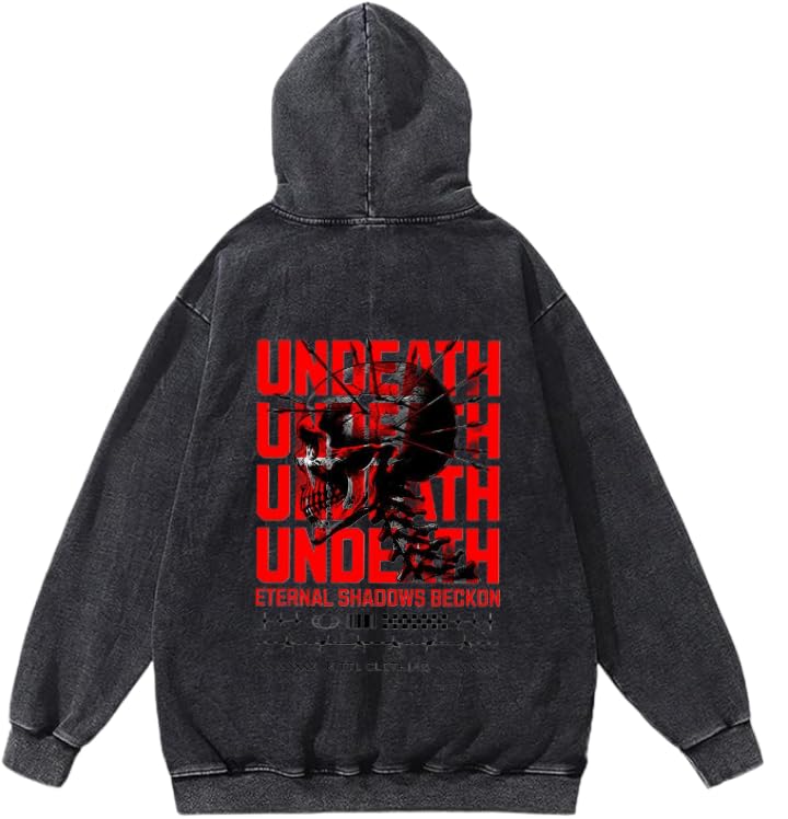 ETERNAL SHADOWS BECKON Hoodie washed Back
