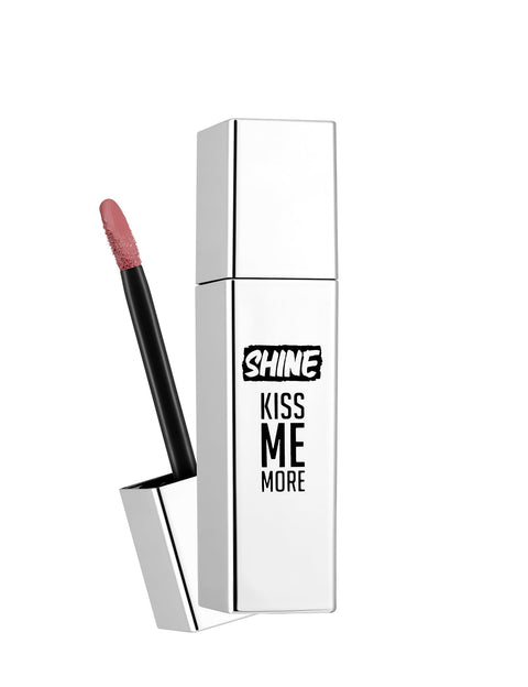 Flormar Shine Kiss Me More Liquid Lipstick – 005 Bare Beauty – High-Shine Liquid Lipstick, High Pigment, Smooth Comfortable Wear, Long-Lasting Glossy Finish