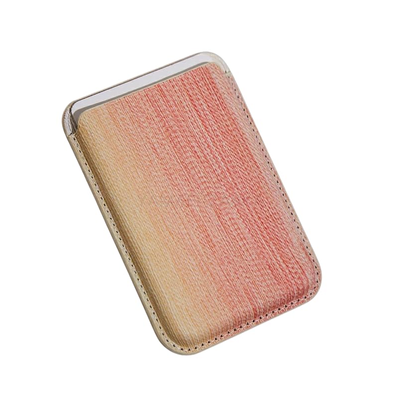 Weave Magnetic Wallet Compatible with MagSafe for iPhone 16 15 14 13 12 Pro Max Plus Model, None-Cutout Mag 3 Safe Card Holder Stick on for Apple Cell Phone (Multicolor (P))