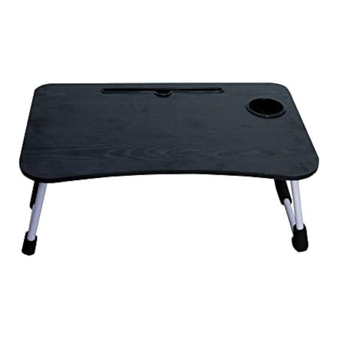 EVERGREEN Laptop Stand for Desk, Computer Stand Laptop Table, Phone and Tablet Stand for Desk, Portable Laptop Cup Holder Compatible with Foldable Leg, Laptop,Table (CUNTRY Black)