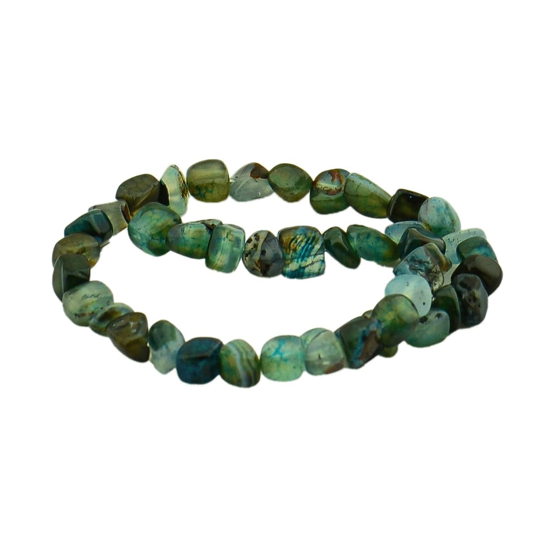 Natural Stone Drilled Agate for Jewelry Making Circle Shapes for Jewelry Making and Jewelry Making (Green Aventurine)