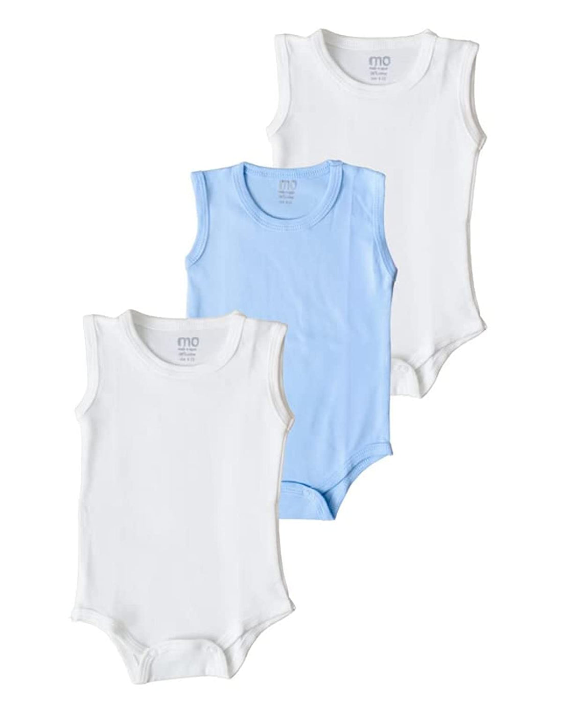 mo Kids Baby Boy Sleeveless Bodysuit Pack of 3