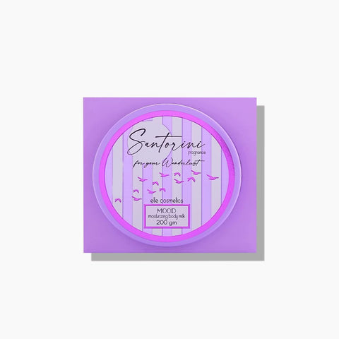 Mood santorini body milk 200ml will leave your skin soft and smelling all day - purple