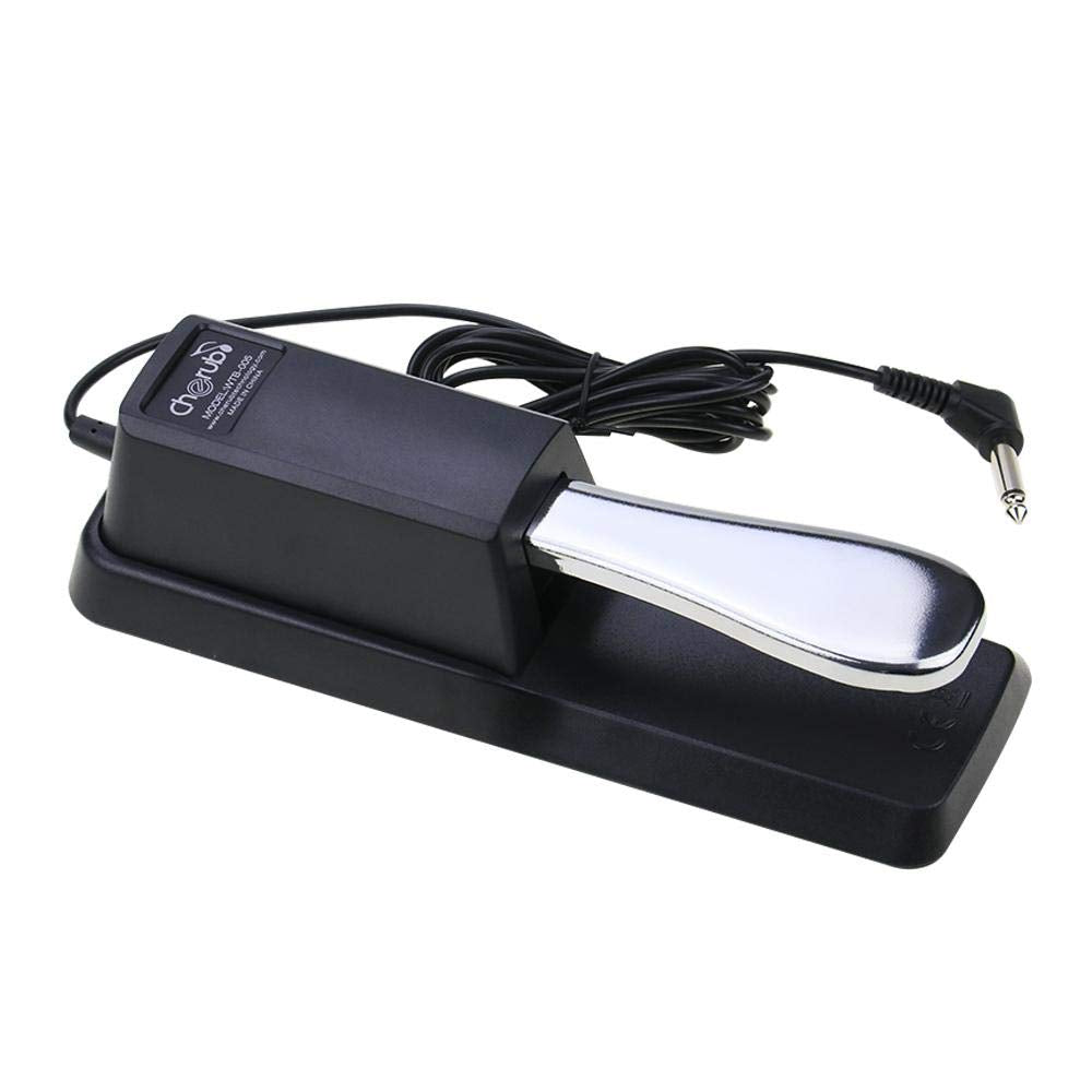 TIGER Piano Sustain Pedal Midi Keyboard Sustain Damper Pedal for Yamaha Casio Roland Korg Electric Piano Electronic Organ Synthesizer