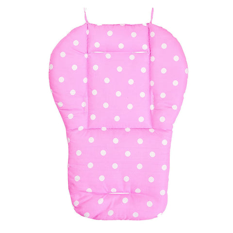 Moro Baby High Chair Seat Cushion, Stroller Cushion For Baby, Breathable And Comfortable, Cute Dot Pattern, Suitable For High Chair And Stroller (Pink)
