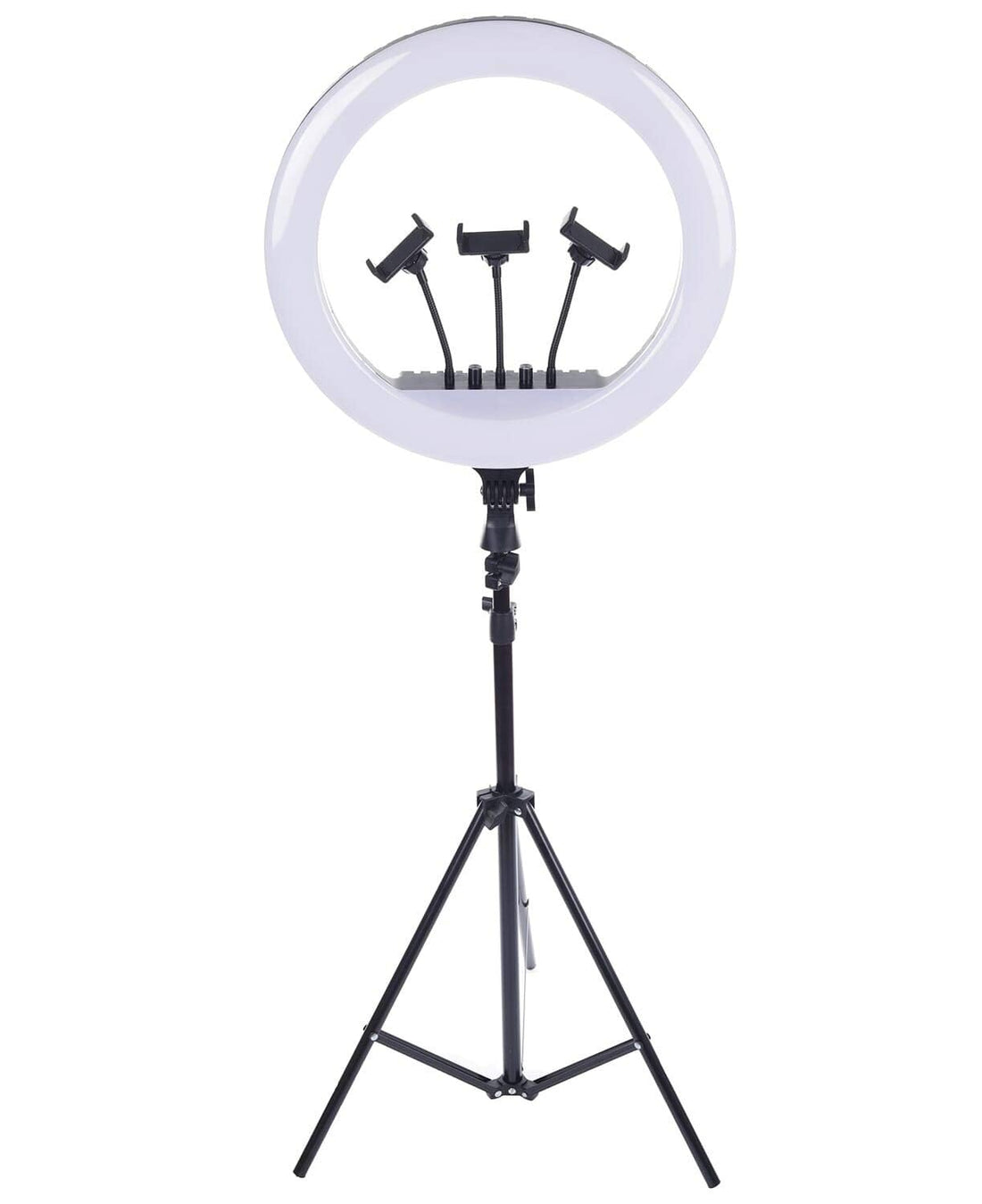 رينج لايت LED ناعم RL-18" مع تحكم لاسلكي بريموت كونترول ، إضاءة ناعمة، وتعديل مستمر، تصميم غير قابل للانزلاق