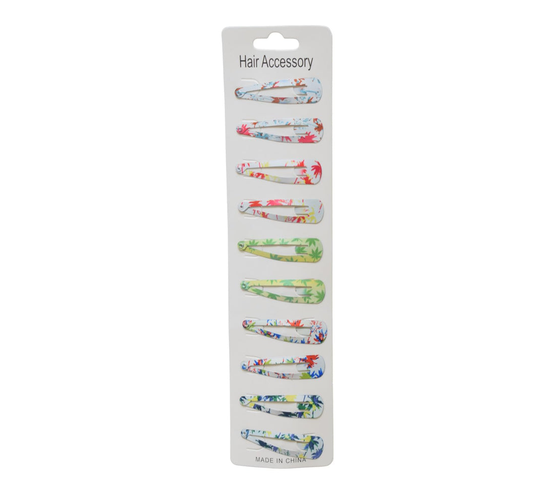 Daphne 12-Piece Flower Hair Clip Set For Girls - Multicolor