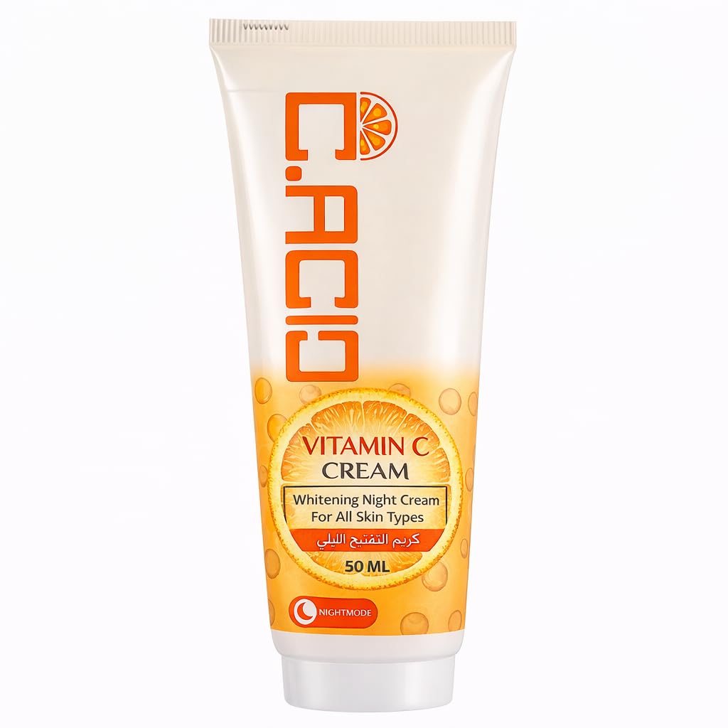 C.ACID Vitamin C Cream – 50 ml With Hyaluronic Acid - Smooth Texture - Deep Hydration & Enhances Skin Radiance