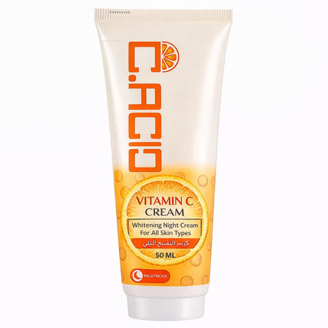 C.ACID Vitamin C Cream – 50 ml With Hyaluronic Acid - Smooth Texture - Deep Hydration & Enhances Skin Radiance