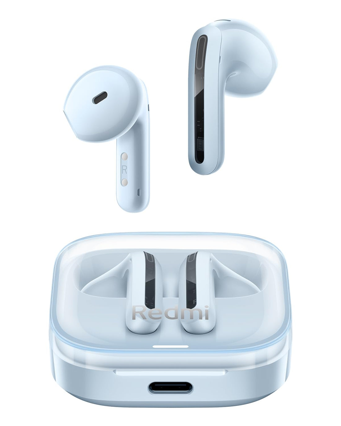 Xiaomi Redmi Buds 6 Active AI Wireless Earphones, Call Noise-Canceling, Bluetooth 5.3, Deep Bass, Google Fast Pair, Fast Charging, USB, Type-C Small, Lightweight, Blue|6 month manufacturer warranty