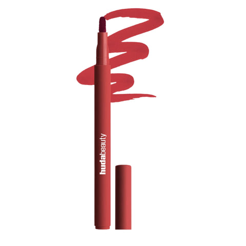 Huda Beauty Lip Contour Stain For 12-Hour Wear - Cherry Red - 1ml